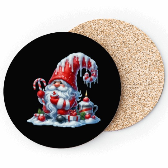 Gnome Cute, Gnome Christmas Coasters