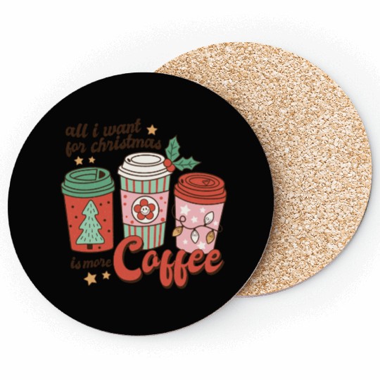 Merry Christmas, Christmas Retro, Cute Christmas Coasters