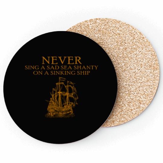 Sailor Meme Pirate Ship Ocean Sailing Coasters