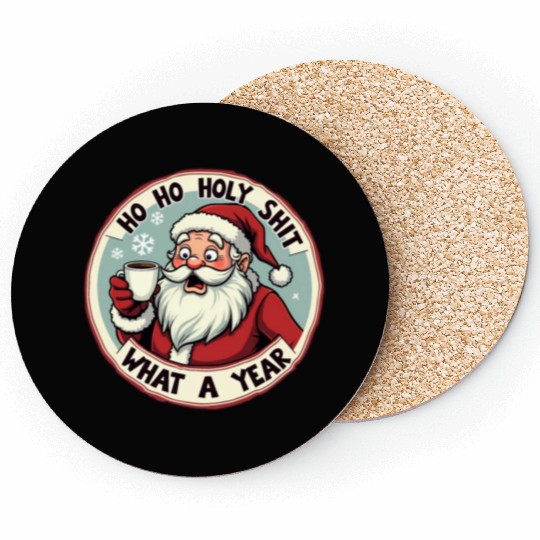 Santa Christmas, Cute Christmas Coasters
