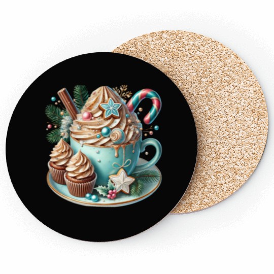 Christmas ice cream, Coquette Chistmas Coasters
