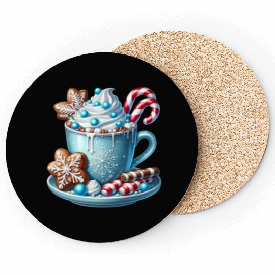 Christmas ice cream, Coquette Chistmas Coasters