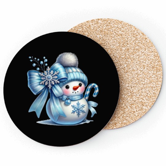 Snowman Christmas, Cute Christmas Coasters