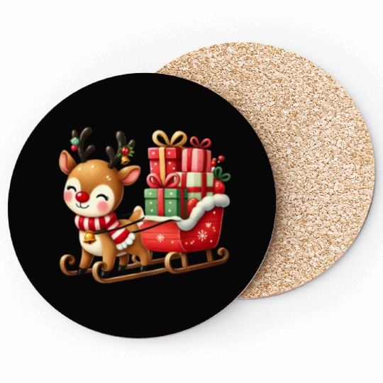Merry christmas, Christmas Retro Coasters
