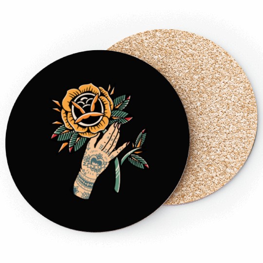 Yellow Rose | Premium Design | Coasters
