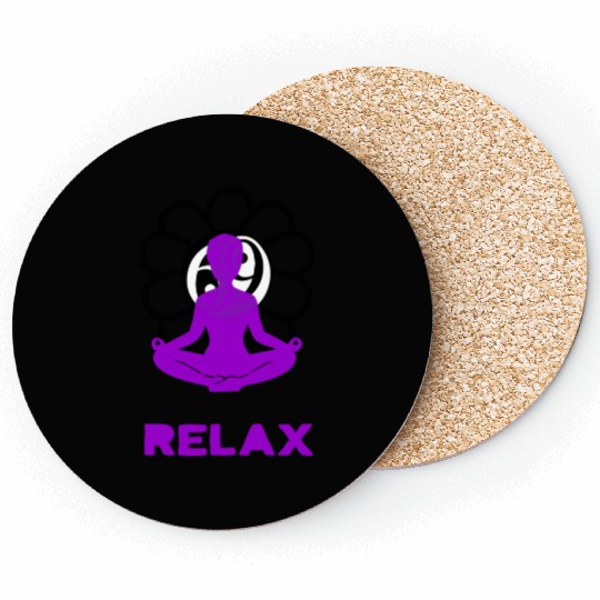 Purple meditation | relax Coasters