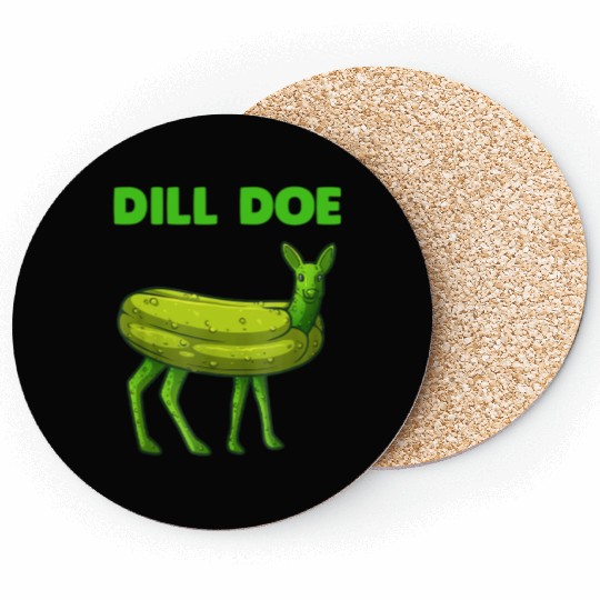 Dill Pickle Funny Graphic Coasters