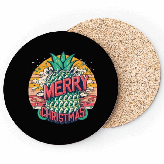 Pineapple Christmas Coasters