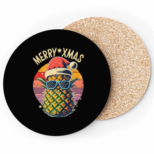 Pineapple Christmas Coasters