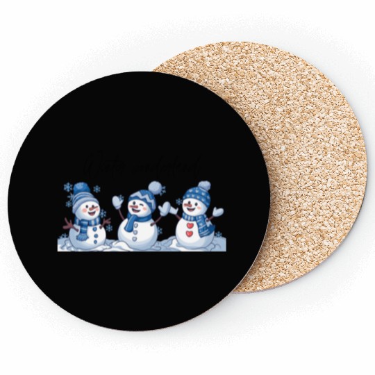 Snowman Christmas, Funny Snowman Coasters
