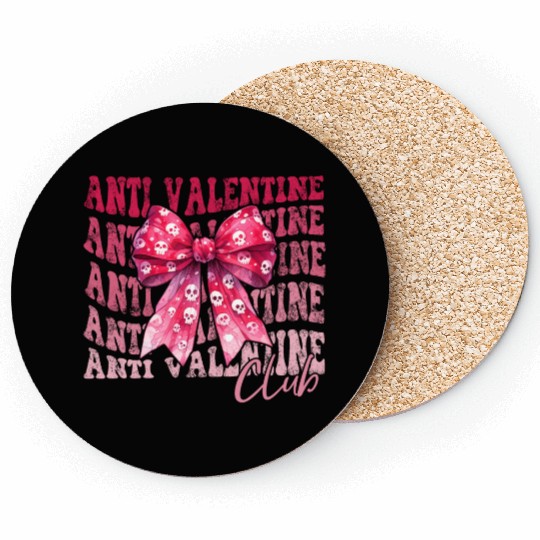 Anti Valentine Club Coasters
