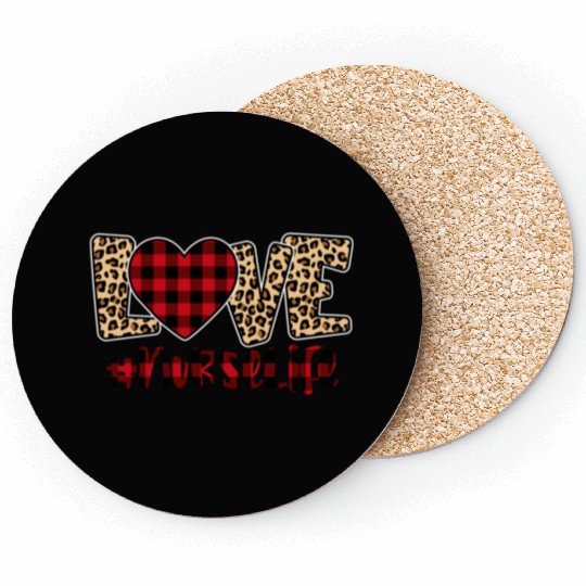 Valentine Retro, Happy Valentines Day Coasters