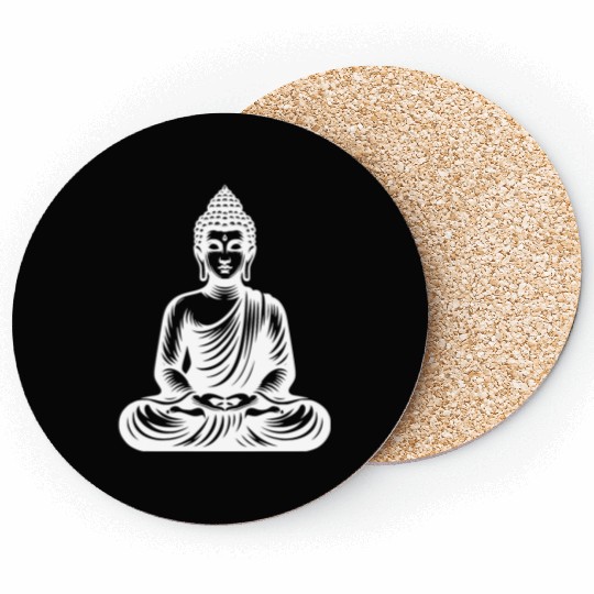 Yoga Buddha Stillness And Serenity In Clarity Coasters