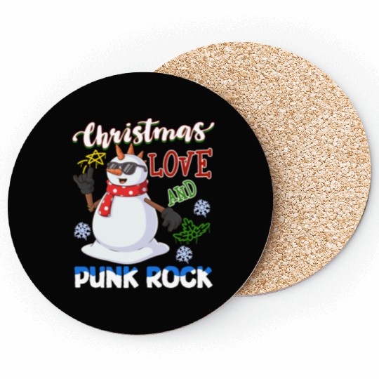 Rocky Christmas: Santa Claus Concert In Punk Rock Coasters