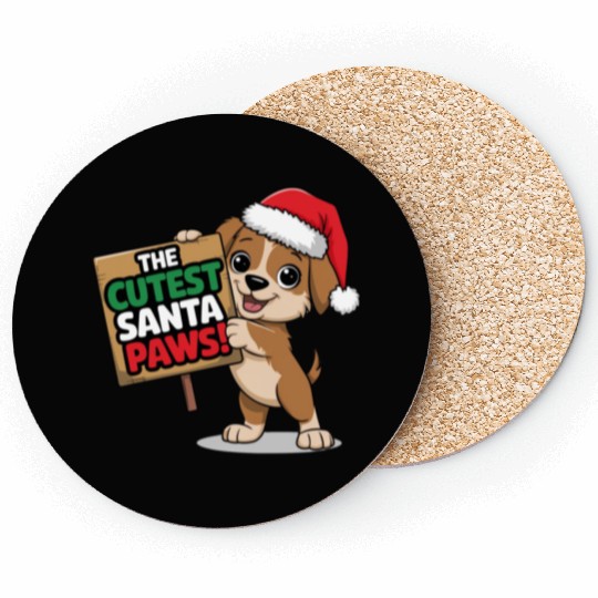 Cutest Santa Paws Coasters