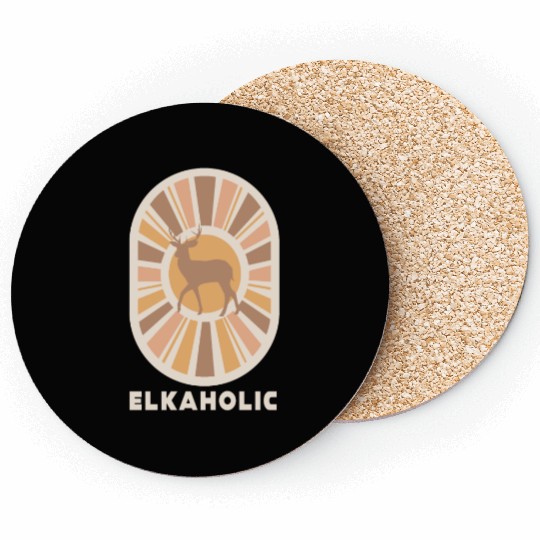 Elk Hunting Elkaholic Hunters Coasters