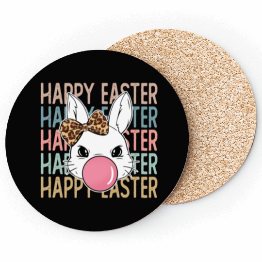 Happy Easter Bunny, Easter Day Coasters