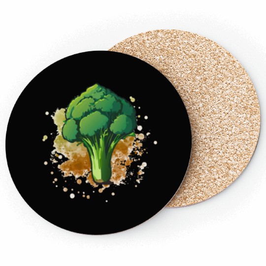 Vegetarian Vegan Broccoli Coasters