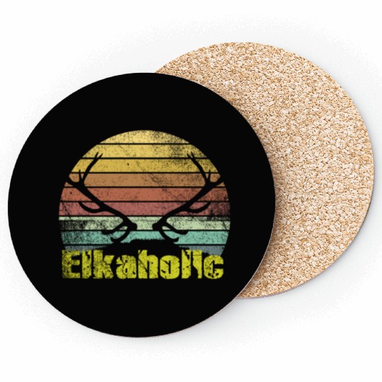 Elk Hunting Elkaholic Hunters Coasters