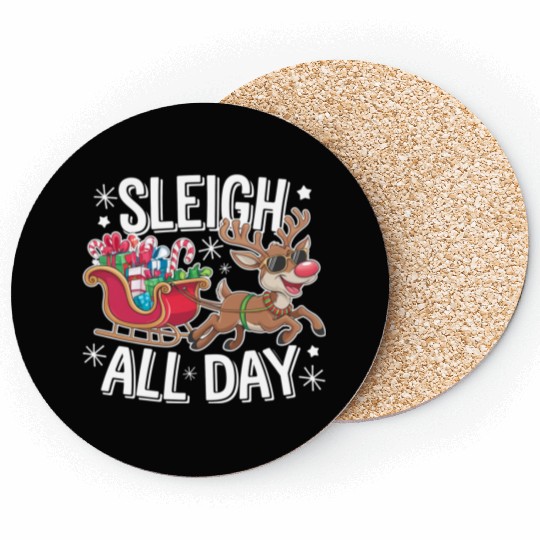Sleigh All Day Coasters