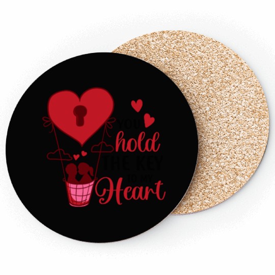 Valentines Day, Valentine Retro Coasters