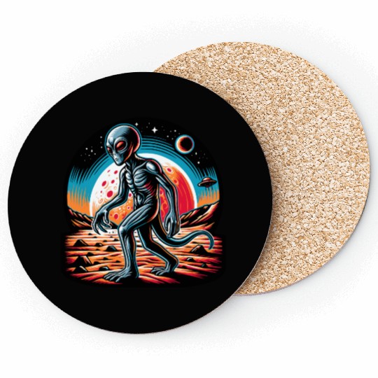 Alien on Mars Coasters
