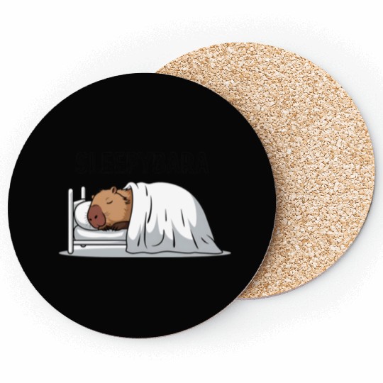 Capybara Official Sleep Nightgown Sleepybara Coasters