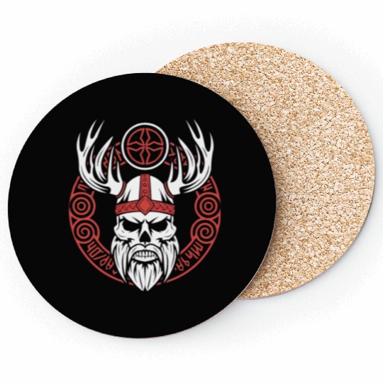 Asatru Valhalla Scandinavian Pride Norsemen Viking Coasters