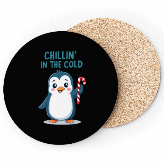 Chillin' Penguin Winter Fun Coasters
