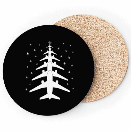 Airplane Pilot Christmas Tree for Flying Aviatior Coasters