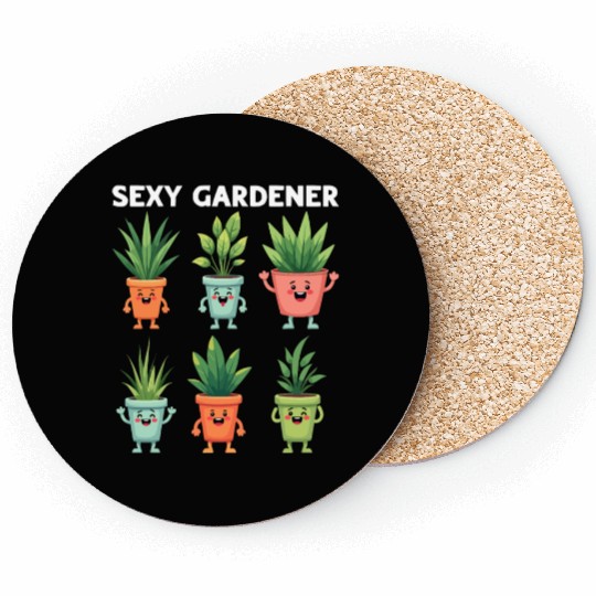Plant Lover Funny Gardening - Sexy Gardener Coasters