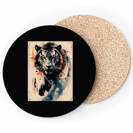 Tiger Stare Coasters