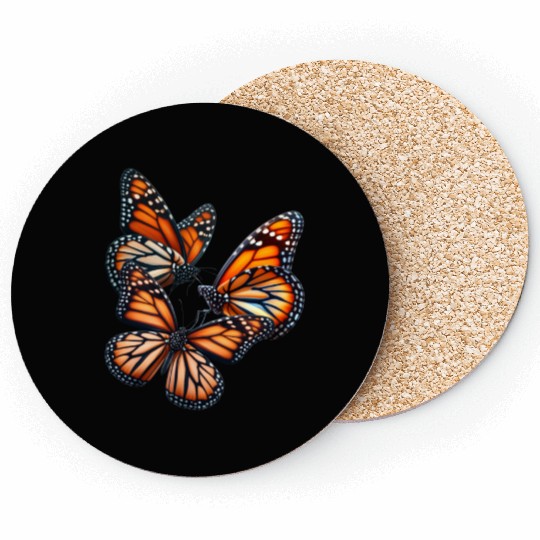Monarch Butterflies Butterfly Lover Lepidopterist Coasters