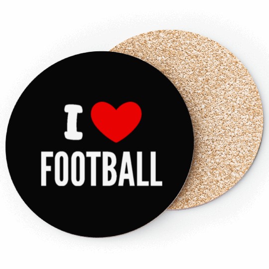 I Love Football Coasters