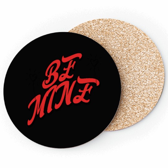 Be Mine Bold Valentines Coasters