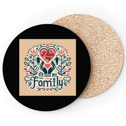 Cute family design Coasters