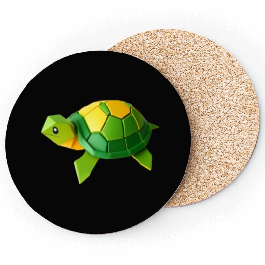 3D Origami Turtle Coasters