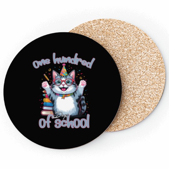 100 Days of School Celebration Coasters