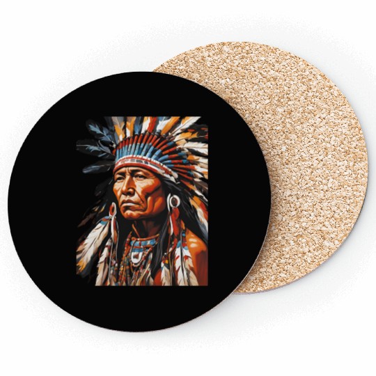 Native American Chief Coasters