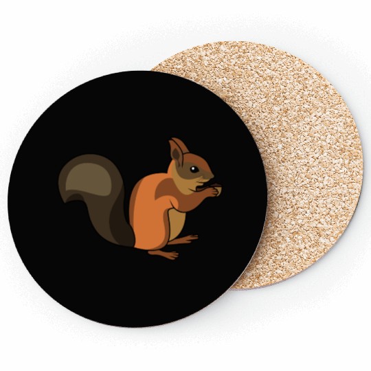 Red squirrel Coasters