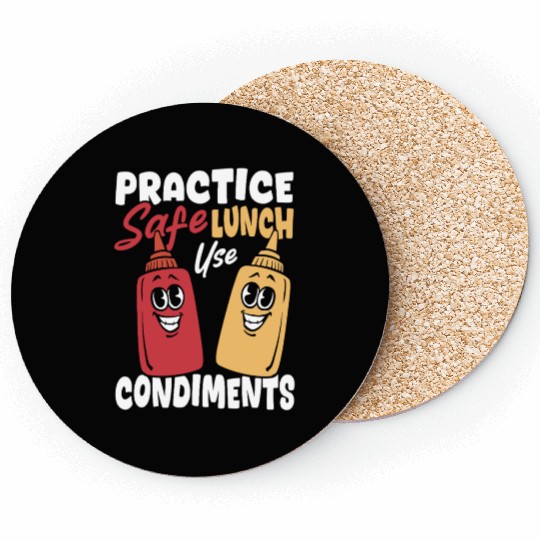 Condiment Practice Safe Lunch Use Condiments Coasters
