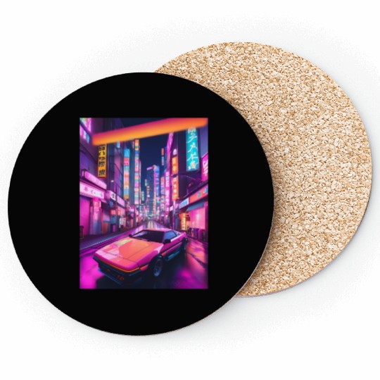Synthwave 4 Coasters