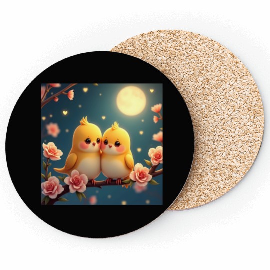 Charming pair in Bloom Coasters