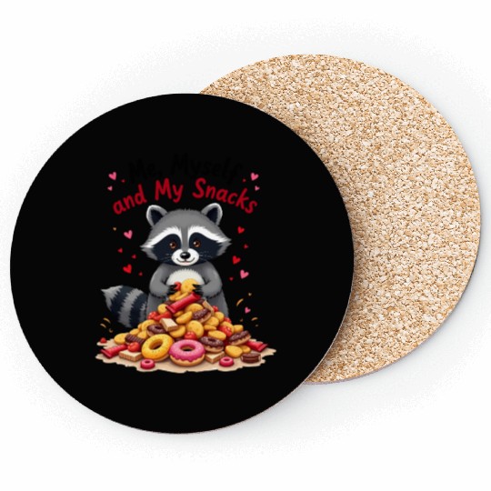 Me, Myself, and My Snacks Coasters