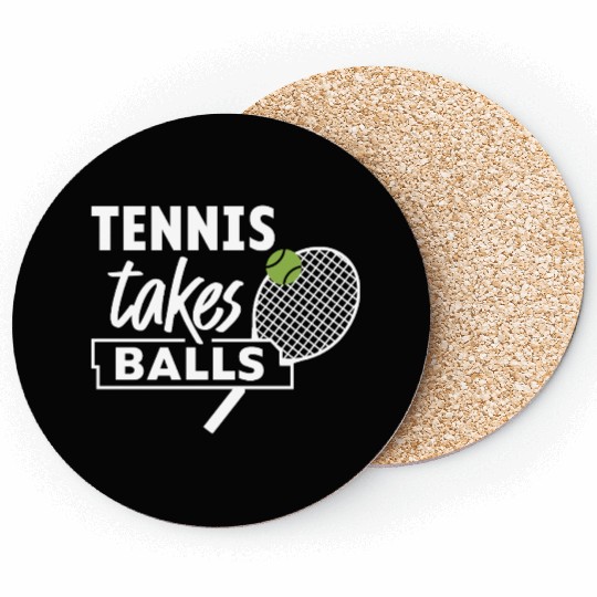 Tennis Takes Balls 2 Coasters