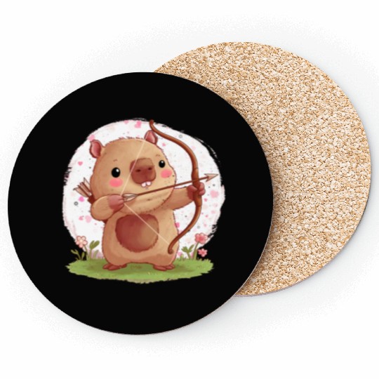 Not Today Cupid Funny Anti-Valentine's Day Coasters