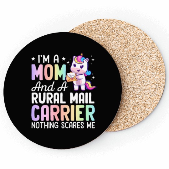 Mom And A Rural Mail Carrier Rural Carrier Postal Coasters