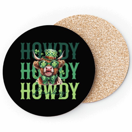 Howdy Howdy Howdy Lucky St Patricks Coasters