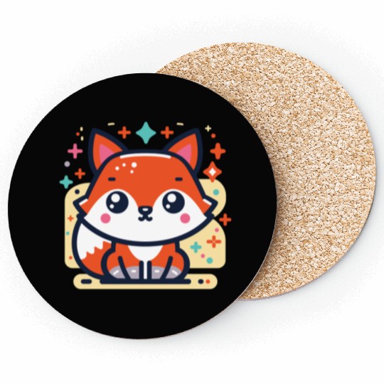 Cute Little Fox 1 Coasters