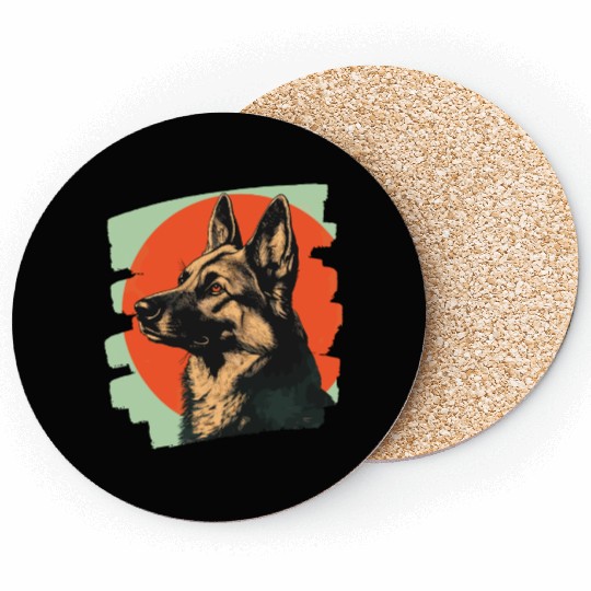 German Shepherd Coasters